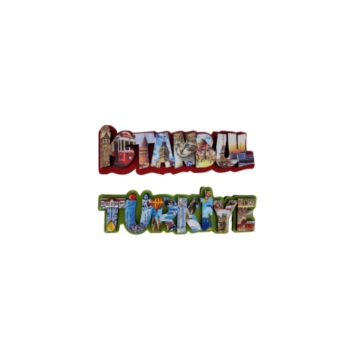 İstanbul & Türkiye 3D Harf Magnet