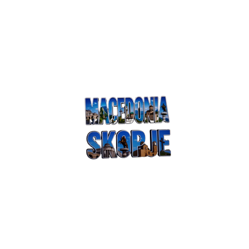 Makedonya Skopje 3D Harf Magnet