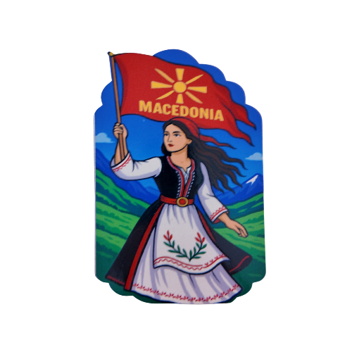 Makedonya Yöresel Kıyafet Magnet